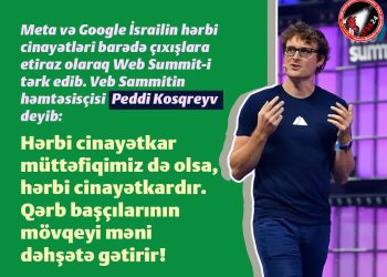 Meta və Google İsrailin hərbi cinayətlərinə susmadı!