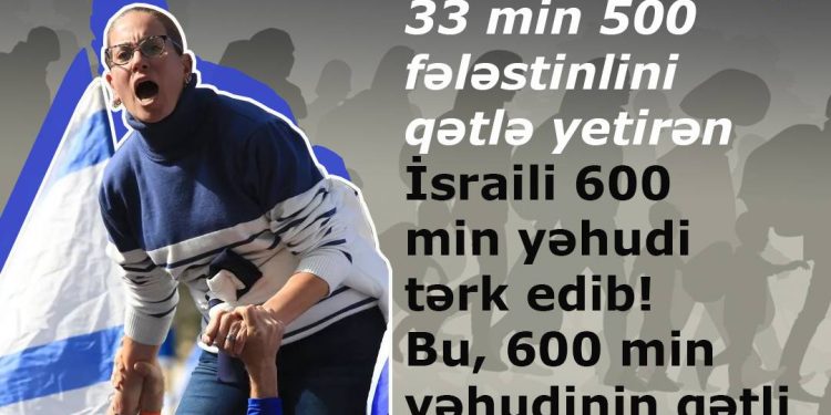 İsraili 600 min yəhudi tərk edib!