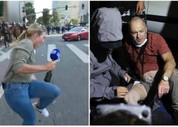 ABŞ polisinin etirazlar zamanı beynəlxalq jurnalistlərə qarşı zorakı rəftarı